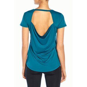 Marika Sprint Short Sleeve Tee, Blue Coral, size L